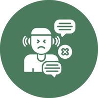 No Listen Colorful Concept Art vector