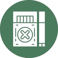 No Smoke Functional Flat Style vector