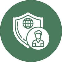 Protect Bold App Illustration vector