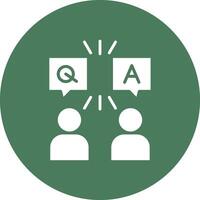 Question And Answer Vibrant UI Element vector
