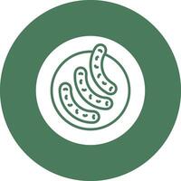 Sausage Neon Graphic Style vector