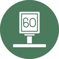 Speed Limit Art Piece vector