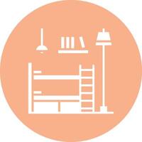 Bunk Bed Pixel Perfect Design vector