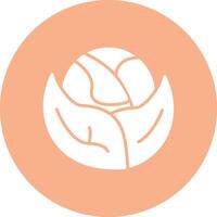 Cabbage Bold Web Icon vector