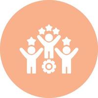 Competitive Shadowed Icon Style vector