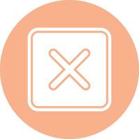 Cross Shadowed Icon Style vector
