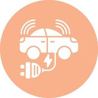 Electric Car Vibrant UI Element vector