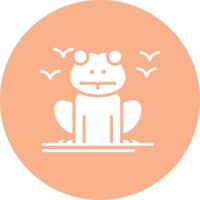 Frog Abstract Web Element vector