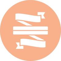 olded Ribbon Handcrafted Digital Icon vector