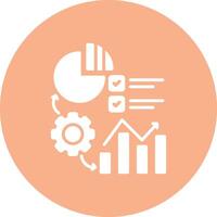 Statistics 3D Styled Symbol vector