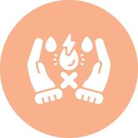 Water Scarcity Minimal Touch Graphic vector