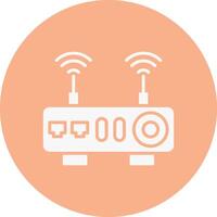 Wifi Router Compact App Icon vector