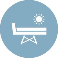 Chaise Longue Vibrant UI Element vector