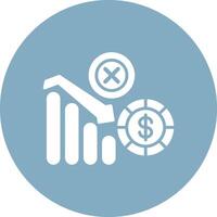 Decline Color Enhanced Graphic vector