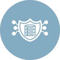 Database Responsive Icon Badge vector
