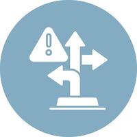 Directions Responsive Icon Badge vector