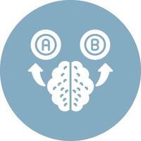 Decision Making Responsive Icon Badge vector