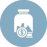 Jar Interactive Icon Badge vector
