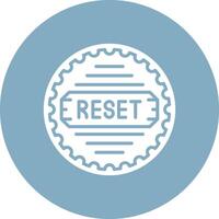Reset Shadowed Icon Style vector