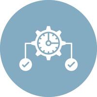 Time Management Responsive Icon Badge vector