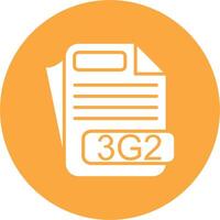3G2 File Format Tech Style Illustration vector