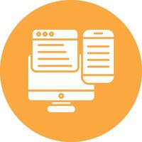 Responsive Design Bright Flat Element vector