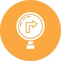 Right Turn User-Friendly Visual vector
