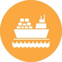 Ship 3D Styled Symbol vector