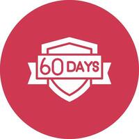 60 Days Frame Icon vector