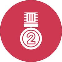 2nd Prize Frame Icon vector