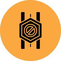Wrong Way Digital UI Element vector