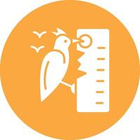 woodpecker Wireframe Illustration vector