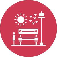 Bench Interactive Display Symbol vector