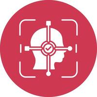 Facial Recognition Modular UI Graphic vector