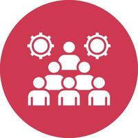 Group Shadowed Icon Style vector