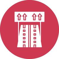 Highway Sign Stylized Tech Element vector