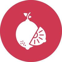 Lemon Bright Flat Element vector