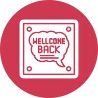 Welcome Back Interactive UI Graphic vector