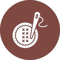 Cross Stitch Simple UI Visual vector