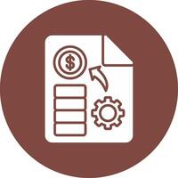 Cost Flat Styled Symbol vector