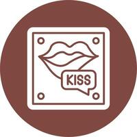 Kiss Pixel Perfect Design vector