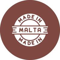 Made In Malta Frame Icon vector