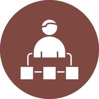 Organization Structure Responsive Icon Badge vector
