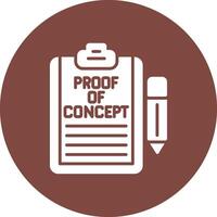 Proof Of Concept Clean Grid Icon vector
