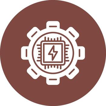 Procesando interactivo monitor símbolo vector