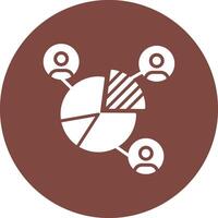 Pie Chart Sharp Edge Symbol vector