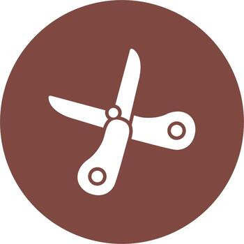 Scissors Soft Shadow Design vector