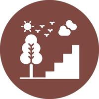 Staircase Coded Design Graphic vector