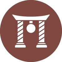 Torii Gate Outlined App Visual vector
