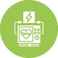 Defibrillator Line Style Symbol vector